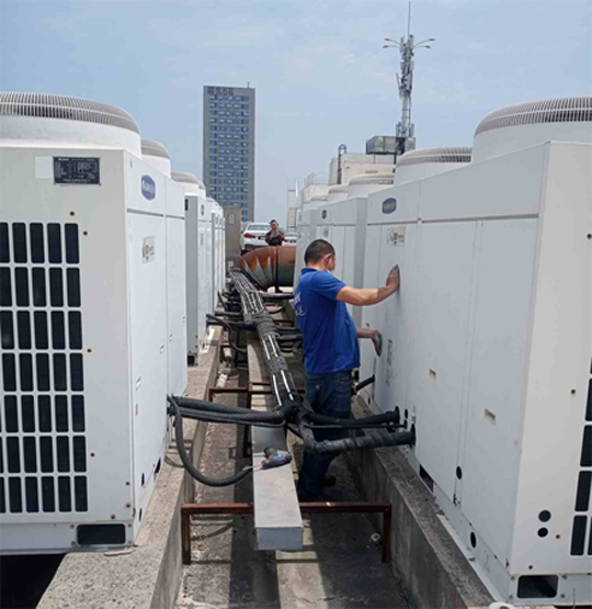 聊城市中央空调制热和不制冷系统维修方法